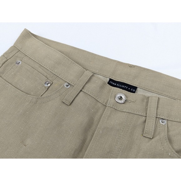 John Elliott Other - John Elliott The Cast 2 Mens Fit 32x34 Slim Tapered Jeans Pant Cotton Raw Beige